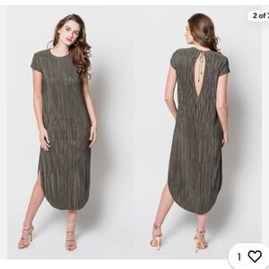 Sabina Musayev Textured Renaissance Midi Dress
